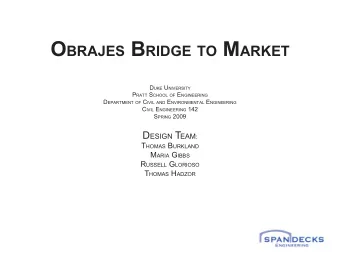 Construction Scheduling  BOLIVIAN BRIDGE DESIGN CE 142 S pring 2009 Q uesTions ?