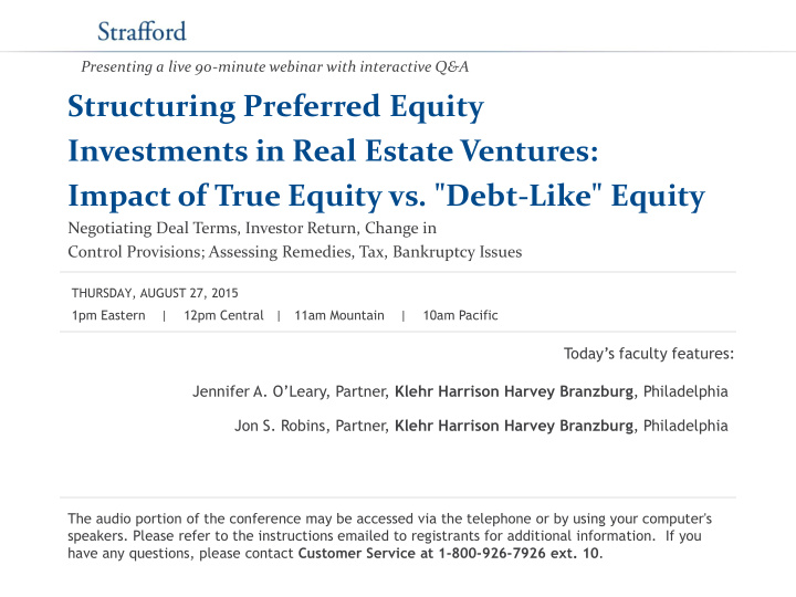 impact of true equity vs debt like equity