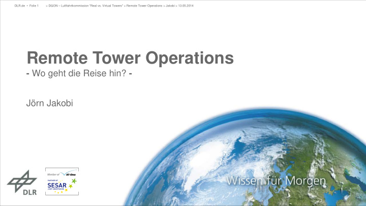 remote tower operations