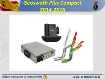 2014-2016  Cdiz, 20 October 2016  Interferometric Sonar  An interferometric sonar can be