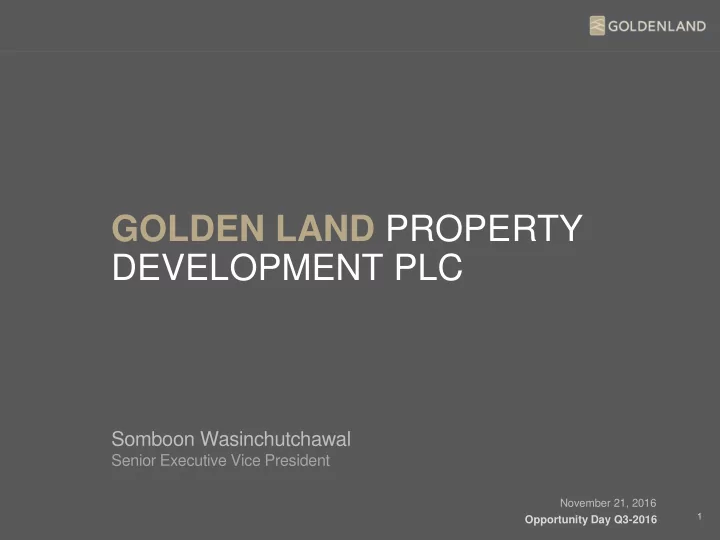 golden land property development plc