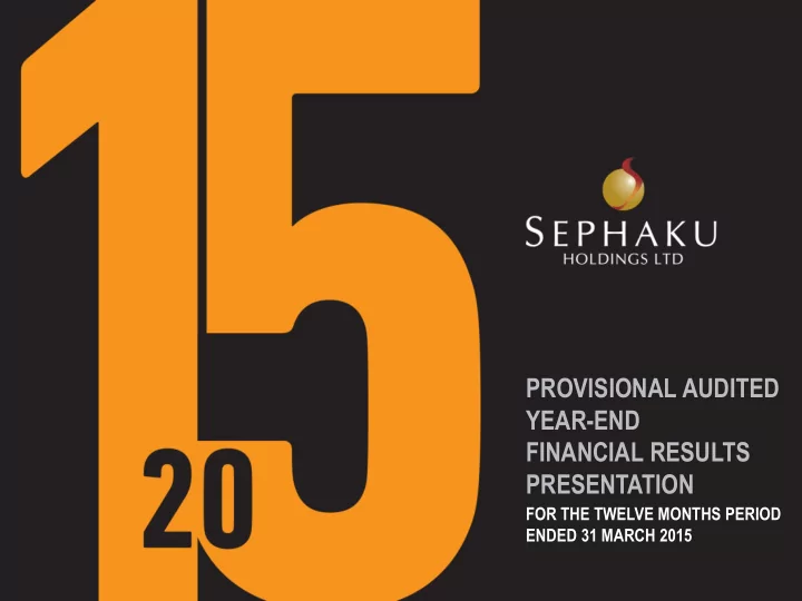 provisional audited