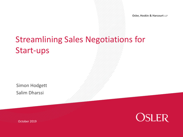 streamlining sales negotiations for start ups