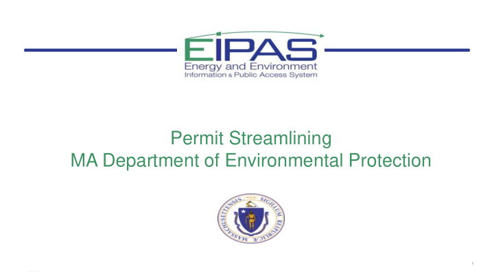 permit streamlining