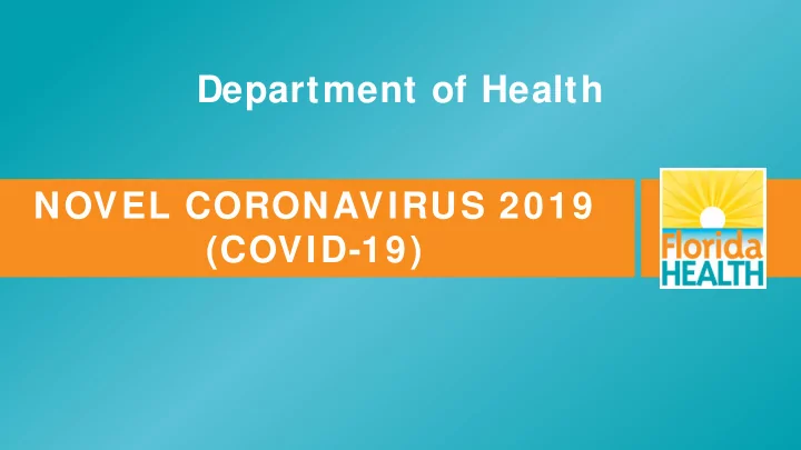 department of health