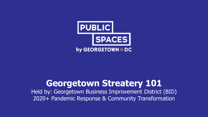 georgetown streatery 101