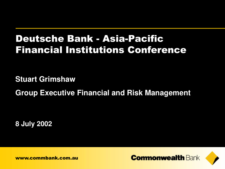 financial institutions conference