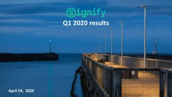 Q1 2020 results  April 24,  2020  Important information  Forward-Looking Statements and Risks &amp;