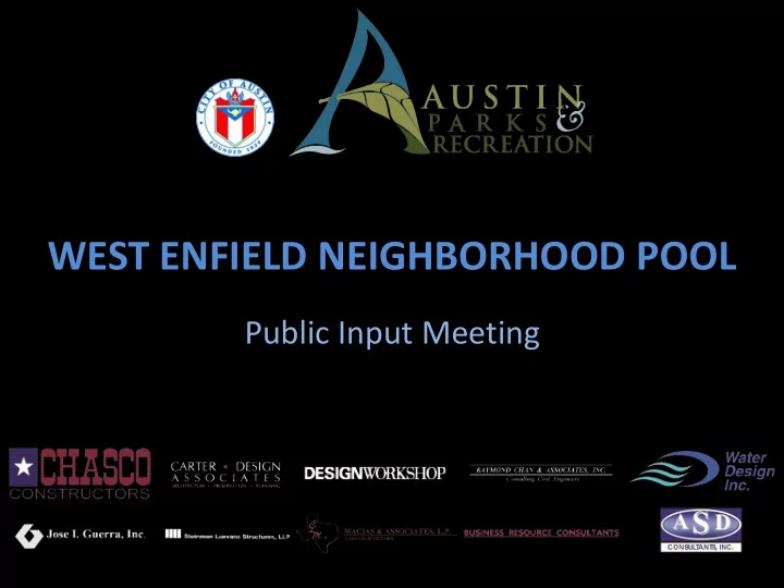 west enfield neighborhood pool