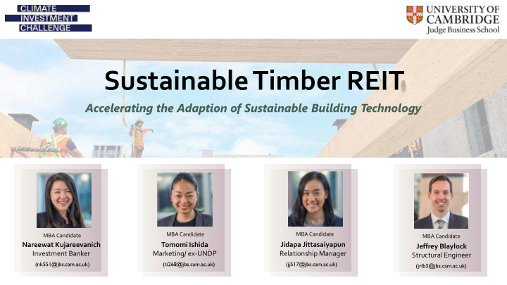 sustainable timber reit