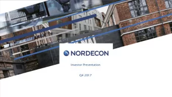 Investor Presentation  Q4 2017  Strategy Overview  2  Business model  Other infrastructure