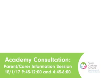 Autumn 2016  Changes from the  December 2016  Department for Education  Academies Working Group