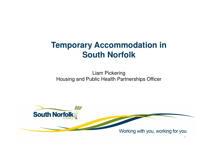 temporary accommodation in south norfolk