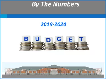 By The Numbers  2019-2020  Board Members &amp; Administration Mrs. Christina Hoggan  President