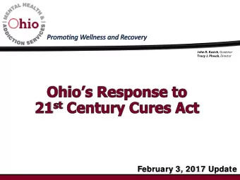 February 3, 2017 Update    Resources to supplement current activities,  increasing the ability