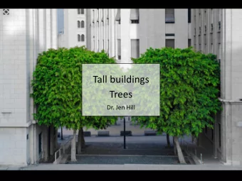 Tall buildings  Trees  Dr. Jen Hill ! &quot; = $%  Thank you  jenny.hill@trca.on.ca