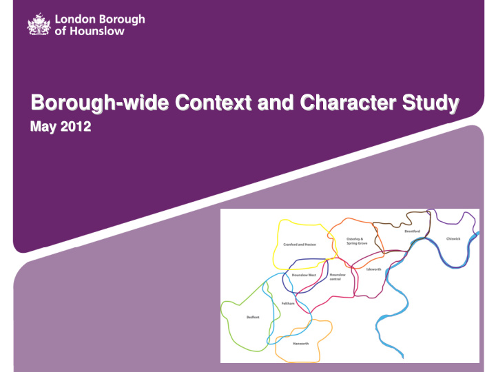 borough wide context and character study wide context and