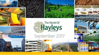 Se  September  tember 20  2017  SRI LANKA  at a  t a glance  ce  USD 81.3 Billion  (2016)  GDP pe