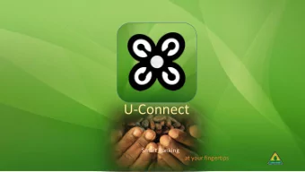 U-Connect  Smart Banking  at your fingertips  Modules  FEATURES    U-Connect Subscription and