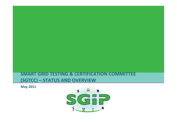 smart grid testing certification committee smart grid