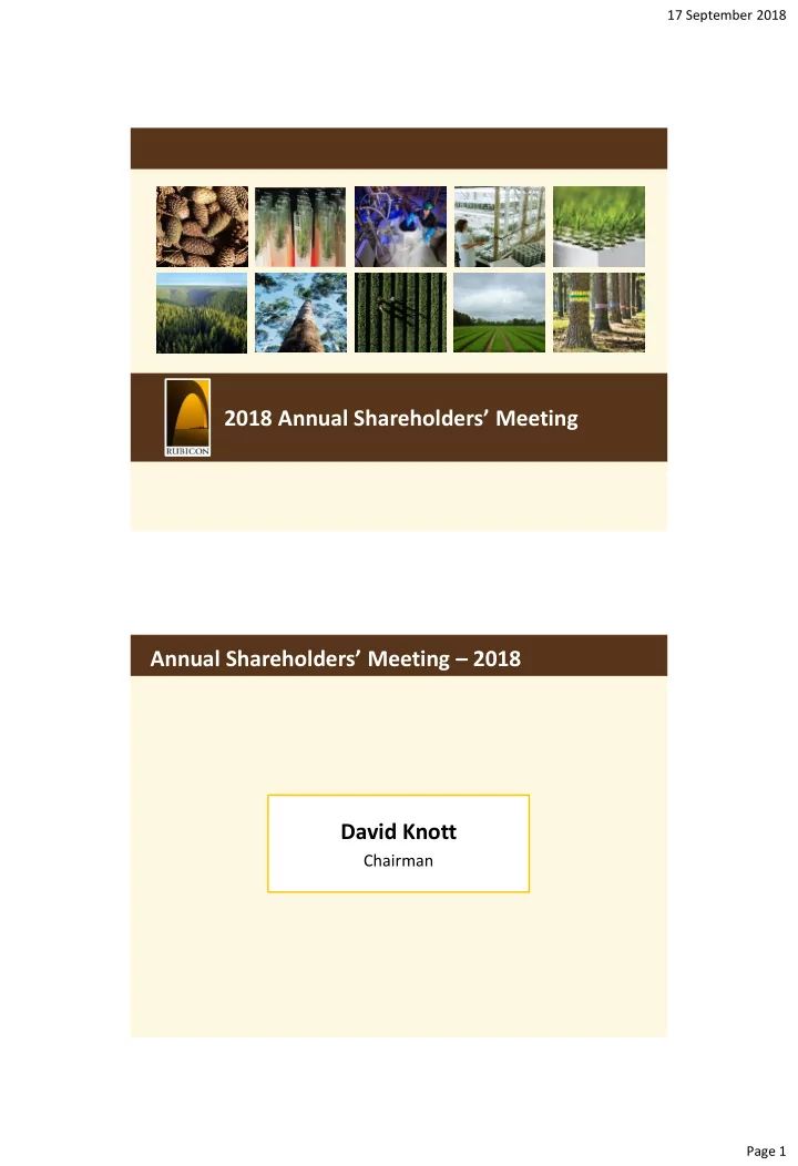 annual shareholders meeting 2018