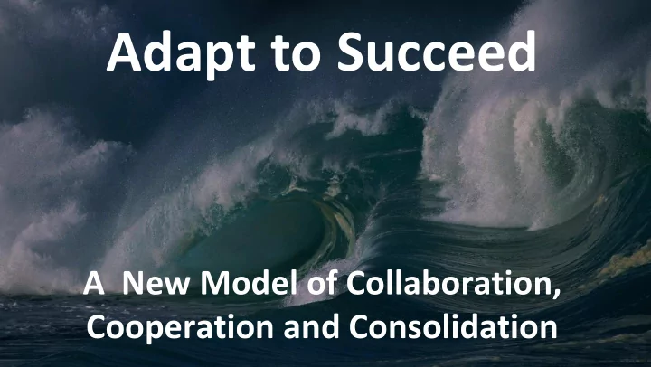 adapt to succeed