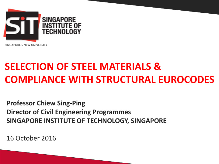 selection of steel materials compliance with structural