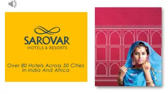 Over 80 Hotels Across 50 Cities  In India And Africa  Location  Sarovar Premiere, Jaipur is well