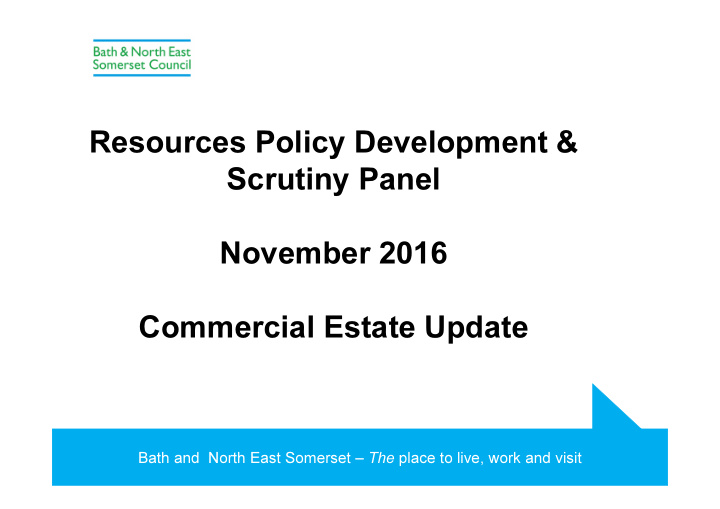resources policy development scrutiny panel november 2016