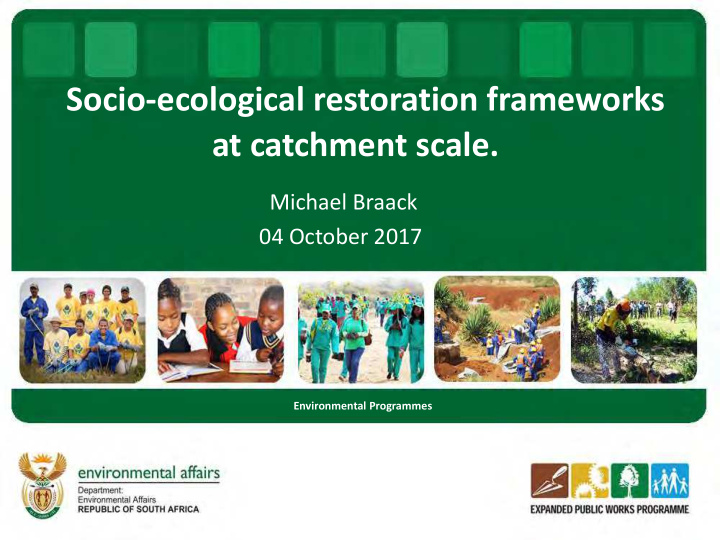 socio ecological restoration frameworks