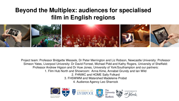 beyond the multiplex audiences for specialised film in