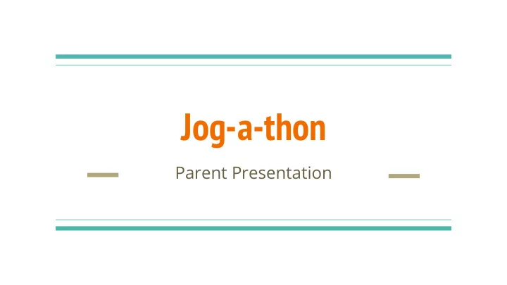 jog a thon