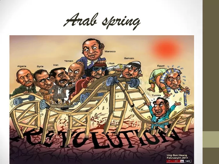 arab spring