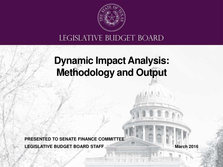 dynamic impact analysis methodology and output