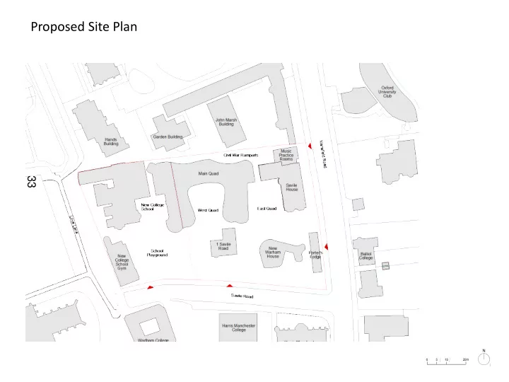 proposed site plan