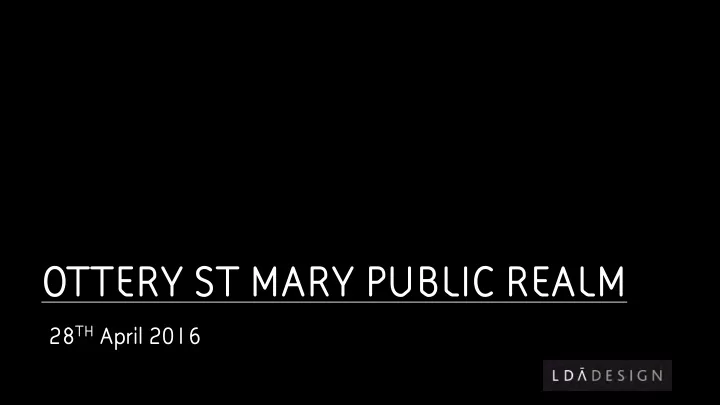 ottery st mary public realm