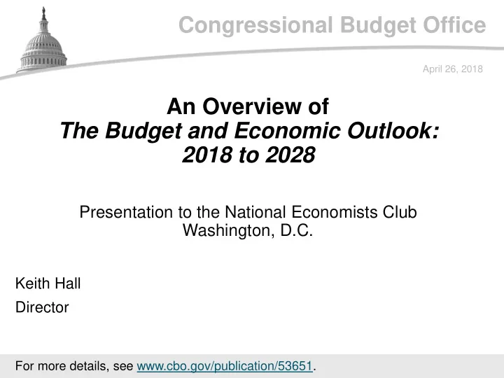 congressional budget office