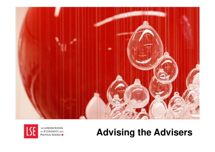 advising the advisers sue plater student finance student