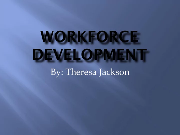 workforce development