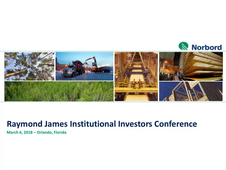 raymond james institutional investors conference