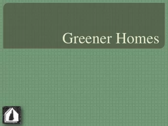Greener Homes  Greener Homes Program  Energy improvements and related emission  reductions