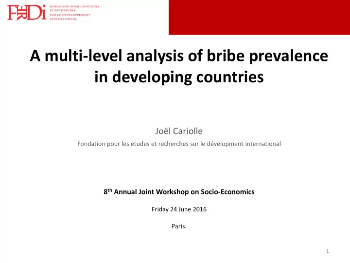 in developing countries