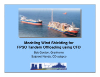 modeling wind shielding for fpso tandem offloading using