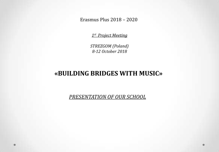 building bridges with music