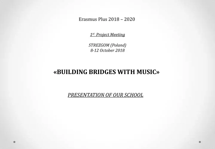 building bridges with music