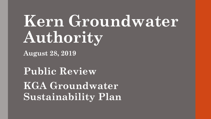 kern groundwater authority