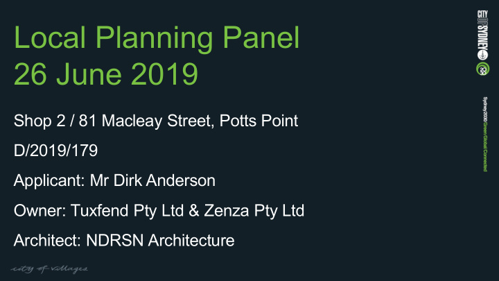 local planning panel 26 june 2019