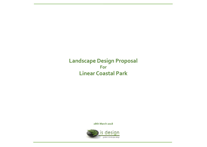 landscape design proposal