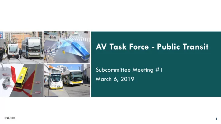 av task force public transit