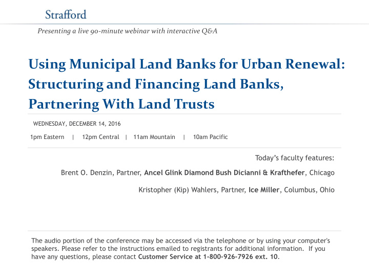 using municipal land banks for urban renewal structuring